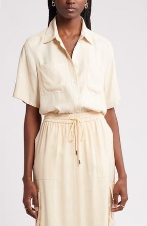 Nordstrom Utility Shirt in Beige Burnt at Nordstrom Rack, Size X-Small