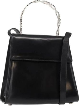 Ferragamo Pre-owned Handbags, female, Black, Size: ONE SIZE Pre-owned Leather Handbag