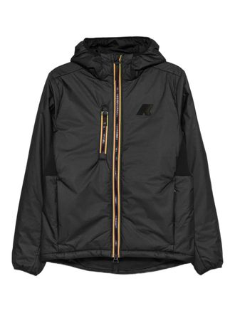 K-Way zip hooded jacket - Black