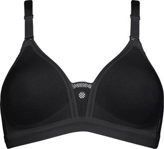 Triumph Sport-BH TRIACTION BY TRIUMPH 7, Damen, Gr. 90, Cup D, schwarz, Single Jersey, Obermaterial: 53% Polyamid, 24% Baumwolle, 22% Elasthan (LYCRA), 1% Vis