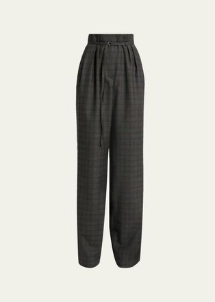 Dries Van Noten Peacha 426 Plaid Wool Pants