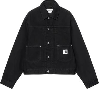Carhartt Work in Progress Carhartt Wip, Denim Jackets, male, Black, Size: XS W Belmar Jacket