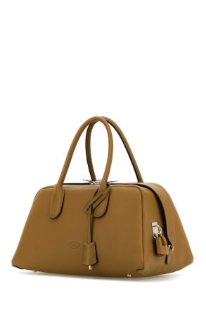 Tod's Womens Khaki Leather Medium Darsena Handbag S417 Borse A Mano