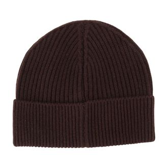 Casablanca A-HAT-090-01 Ribbed Wool Beanie - Brown