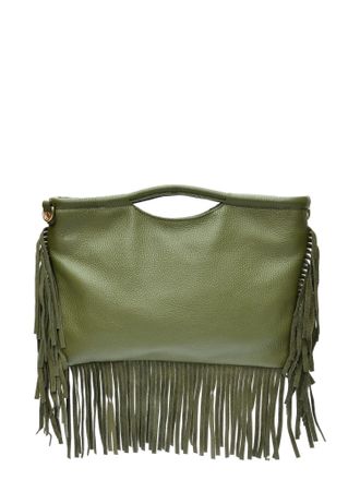Isabella Rhea Khaki Rundleer Tas