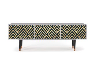 StoryZ Mueble de TV azul 2 cajones y 2 puertas L 170 cm