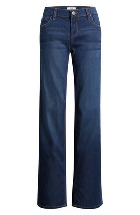 YMI High Waist Wide Leg Jeans in Dark Blue at Nordstrom, Size 1