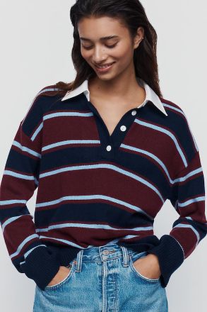 Rails Paxton Wool Cotton Blend Rugby Shirt Top