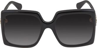 Gucci (Gradient Grey Oversized Ladies Sunglasses GG0876S 001 60