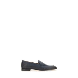 Doucal's Loafers, male, Blue, Size: 7 1/2 US Penny Loafer
