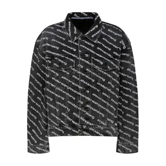Alexander Wang Stylish Jackets for Men and Women - female - Alexander Wang - Denim Jackets - Gray - M - Jackets