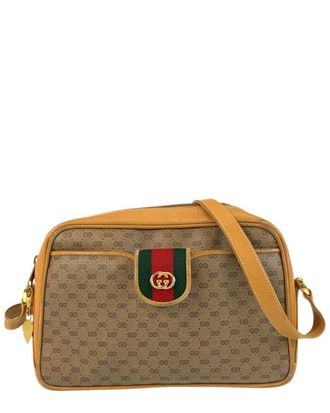 Gucci Vintage Micro Gg Shoulder Bag Beige (Authentic Pre-Loved)