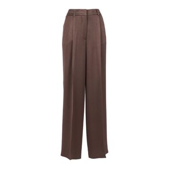 PESERICO Wide Trousers - female - Peserico - Wide Trousers - Brown - S - Trousers