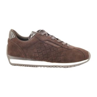 Michael Kors Schoenen, Dames, Bruin, 39 EU, Leer, Rhodes Sneaker