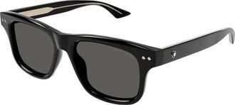 Montblanc Smoke Square Mens Sunglasses MB0319S 005 55