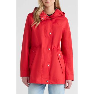 Hunter Adela Hooded Waterproof Jacket in Hunter Red at Nordstrom, Size Small