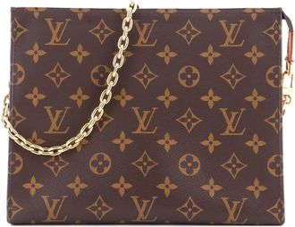 Louis Vuitton Toiletry Pouch on Chain Monogram canvas schoudertas - Bruin
