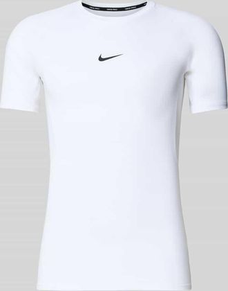 Nike T-Shirt mit Logo-Print und Rundhalsausschnitt in Weiss, Gr&ouml;&szlig;e XXL
