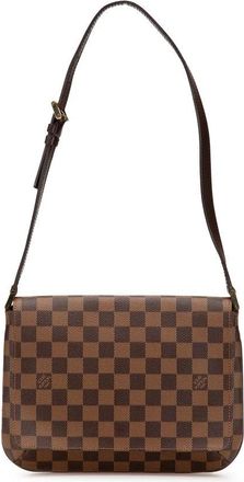 Louis Vuitton Pre-owned Cross Body Bags, female, Brown, Size: ONE SIZE Pre-owned Convertible Baguette Bag with Adjustable Strap for Shoulder or Crossbody Carry