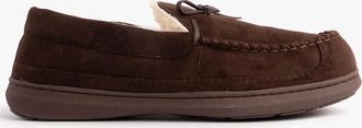 Jojoe Mens Jo & Joe CRANFORD Mens Moccasin Slippers Brown - Size: 10