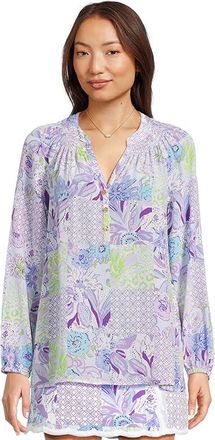 Lilly Pulitzer Elsa Top Womens Blouse Juicy Story Patch : 2XL, Silk