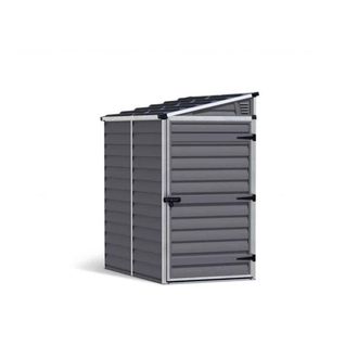Palram Skylight Shed Pent 4X6 Dark - L175 x W117.5 x H203 cm - Dark Grey
