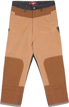 Junya Watanabe xLevis patchwork jeans - men - Cotton/Leather - M - Neutrals