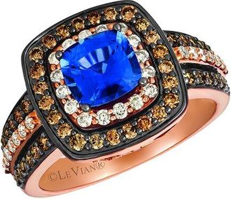 Le Vian Cornflower Sapphire 14K Rose Gold 1.84 Ct. Tw. Diamond & Ceylon Sapphire Ring