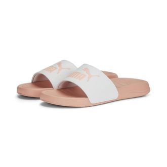 Puma Mens Popcat 20 Slide Sandal, White-Apricot Blush, 4 UK