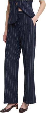 Sandro Ferrone California Wide Broeken - Dames - Wijde Broeken - Blauw - XS - Leer - Broeken