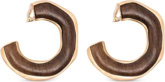 Cult Gaia Orecchini Madeira - Marrone