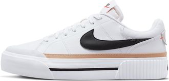 Nike DM7590-100 Court Legacy Lift Sneaker Adult White/Black-Hemp-Team Orange 8.5