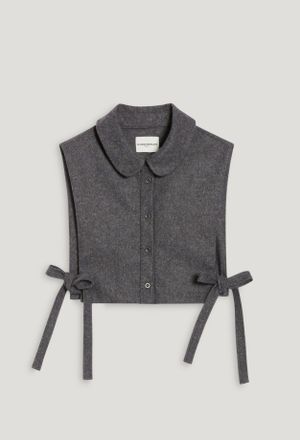 Claudie Pierlot Col amovible maille gris clair