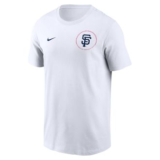 Nike San Francisco Giants USA 250 Nike Mens MLB T-Shirt in White | N19910AA83-3B4