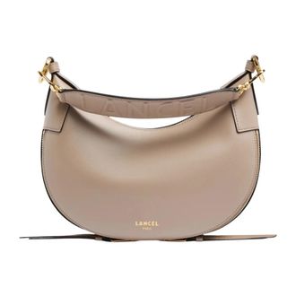 Lancel Sac Bandouli&egrave;re S Origami - Dames - Schoudertassen - Grijs - ONE Size - Leer - Tassen