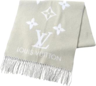 Louis Vuitton Pre-owned Vintage Kasjmier Sjaal - Dames - Vintage Accessoires - Grijs - ONE Size - Kasjmier - Vintage