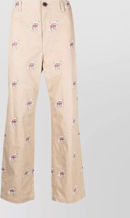 Junya Watanabe cotton trousers featuring cartoon print