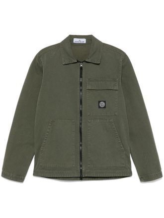 Stone Island Compass-motif shirt - Green