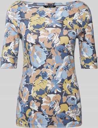 Lauren Ralph Lauren T-Shirt mit U-Boot-Ausschnitt Modell JUDY in Blau, Gr&ouml;&szlig;e S