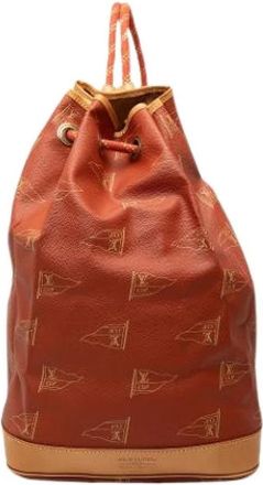Louis Vuitton Pre-owned Vintage Rugzak - Dames - Vintage Tas - Rood - ONE Size - Leer - Vintage