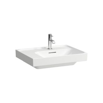Laufen Lavabo Laufen Meda, Empotrable, Repisa A La Izquierda, 600x460mm