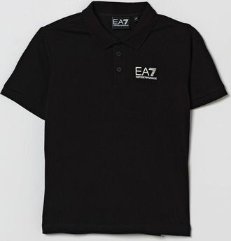 Emporio Armani Polo in cotone Piquet con logo EA7