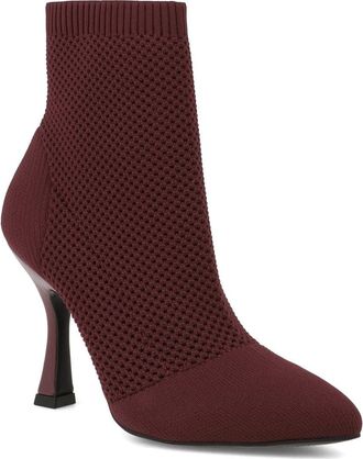 Mia Pamilla Knit Bootie in Wine at Nordstrom, Size 7.5
