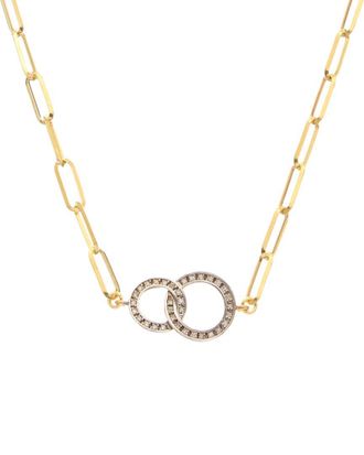 Meshmerise 18K Over Silver 0.25 Ct. Tw. Diamond Necklace