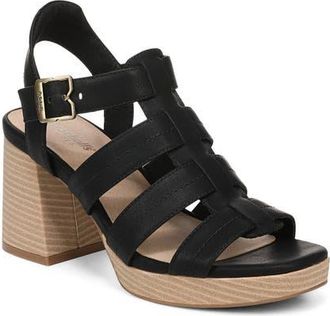 Dr. Scholls Makayla Slingback Platform Sandal in Black at Nordstrom, Size 9.5