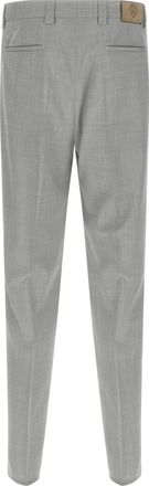 Brunello Cucinelli Mens Gray Virgin Wool Dress Pants