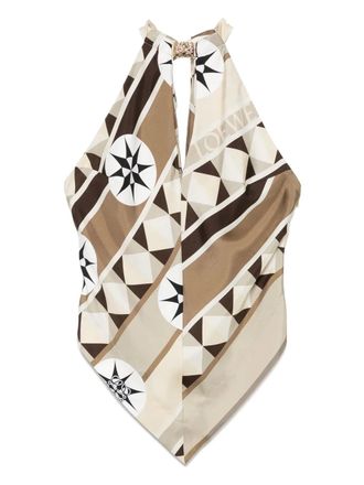 Loewe Blusa con applicazione Anagram - Toni neutri