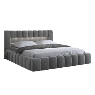 Petits Meubles Cama canap&eacute; 160x200 con somier Madera de pino Gris