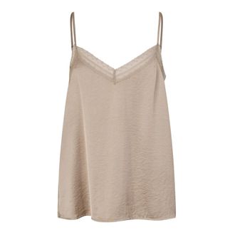 Lollys Laundry Sleeveless Top - Dames - Tops zonder mouwen - Beige - S - Tops