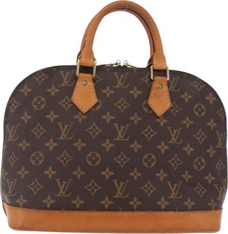 Louis Vuitton Alma Monogram Canvas Brown Canvas Handbag (Pre-Owned)